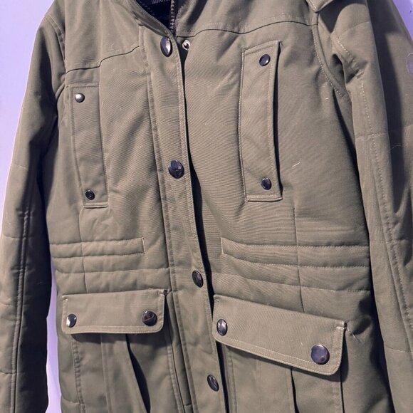 Windriver Tmax heavy winter coat Woman's size large long insulated forest green - Picture 2 of 7